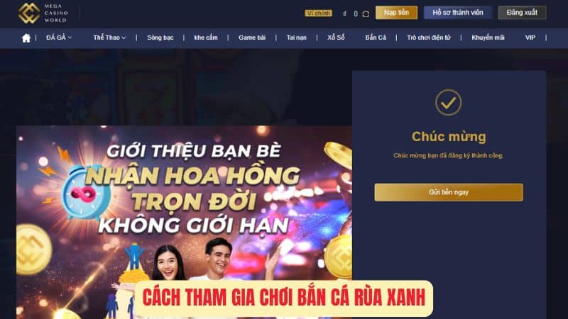 Cách Tham Gia Chơi Bắn Cá Rùa Xanh