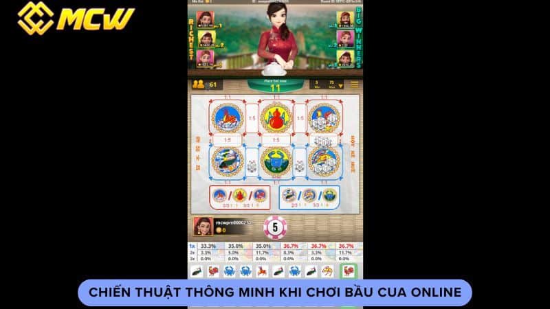 Chiến thuật thông minh khi chơi bầu cua online