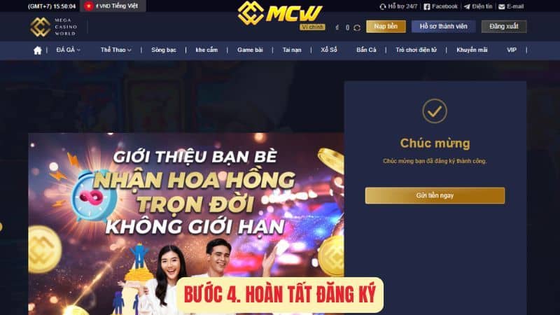 Bước 4. Hoàn Tất Đăng Ký