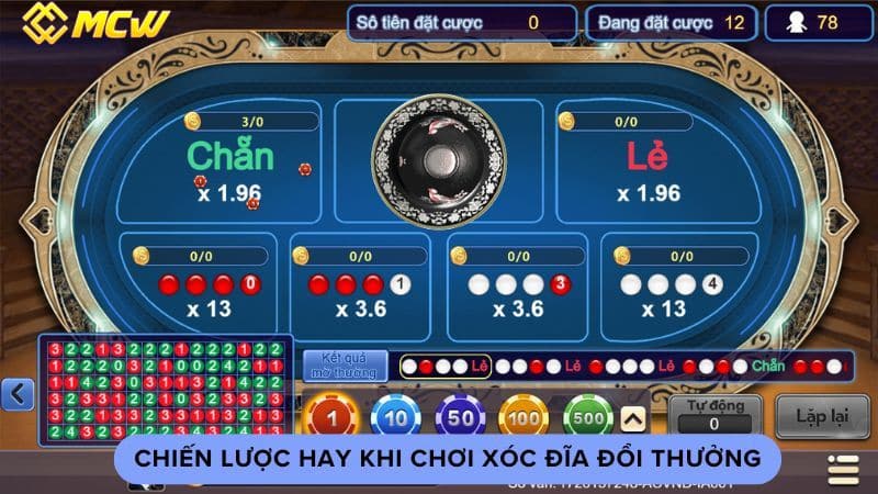 Chiến lược hay khi chơi xóc đĩa đổi thưởng